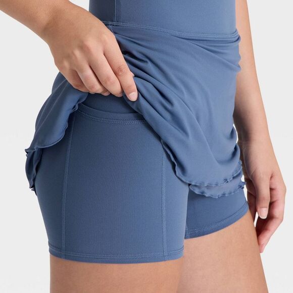 Open Box - JoyLab - Women's Layered Active Dress - JoyLab Navy Blue M Navy Blue - Picture 4 of 4